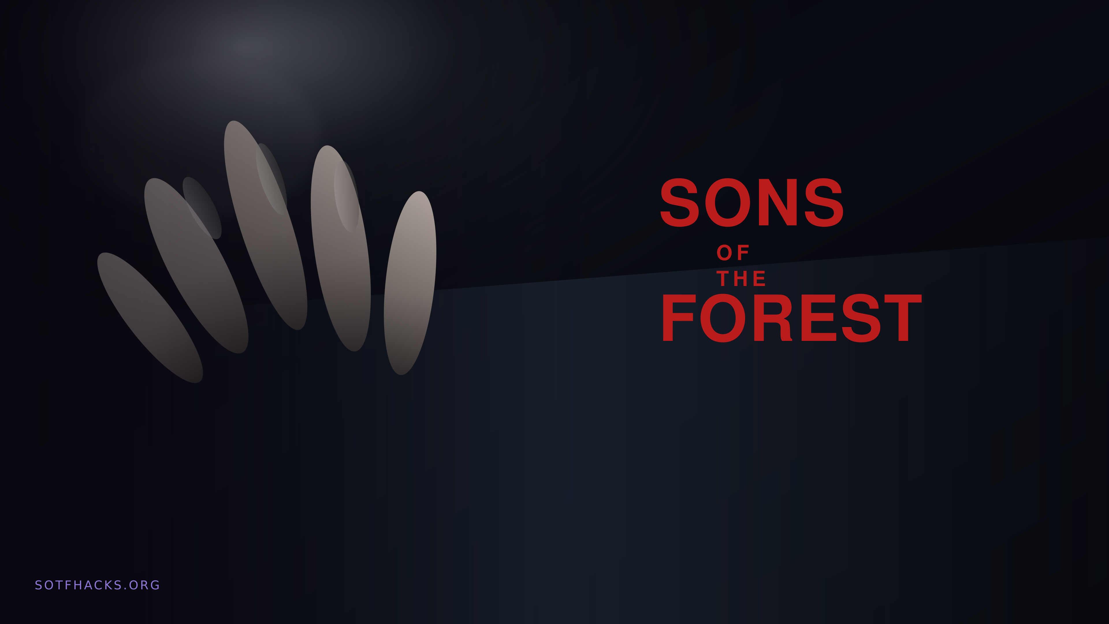 Sons of the Forest — official key art for Sons of the Forest Hacks